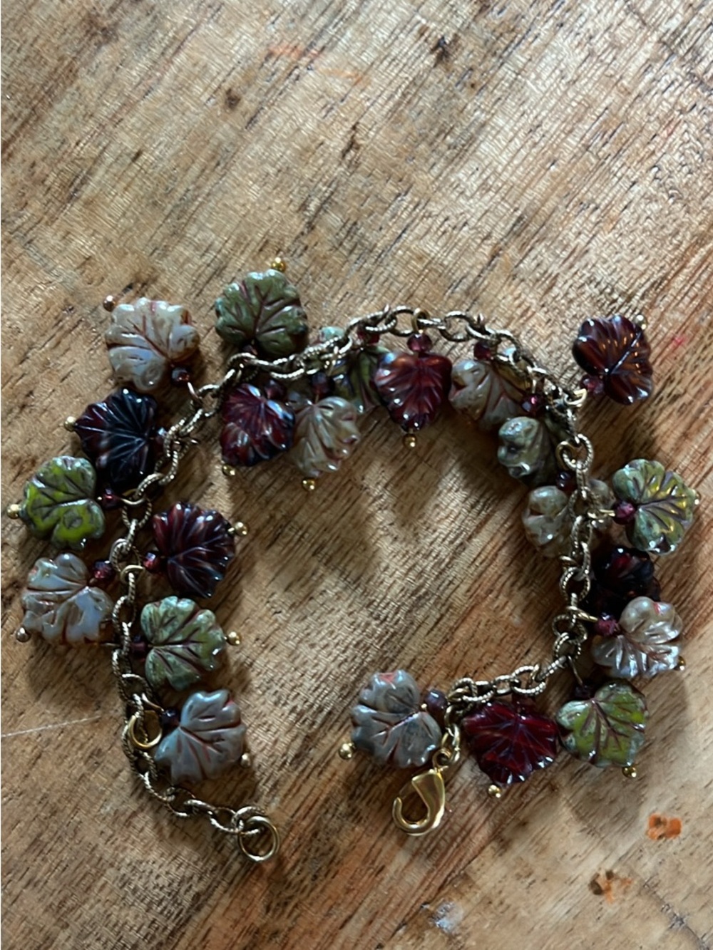 Autumn Leaf Charm Bracelet